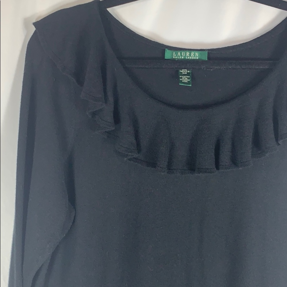 Ralph Lauren Ruffle-Neck Sweater - Picture 3 of 6